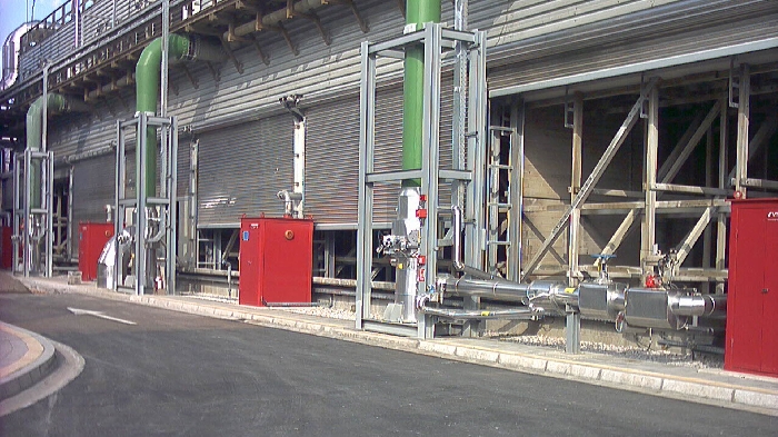 Electric operated closures for cooling towers of electric power production